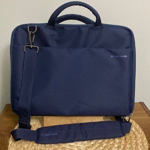 Tucano navy blue 14”x10” computer messenger bag